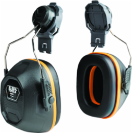 Cap Style Hard Hat Earmuffs, NRR 27dB, ABS Plastic, 3.9 Inch Width, 2.6 Inch Height