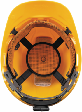 Non-Vented Cap Style Hard Hat Yellow, Class E, 20kV Tested, 4-Point Suspension