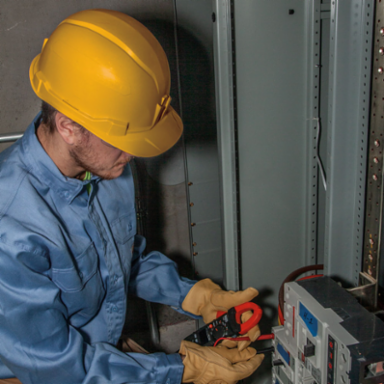 Non-Vented Cap Style Hard Hat Yellow, Class E, 20kV Tested, 4-Point Suspension
