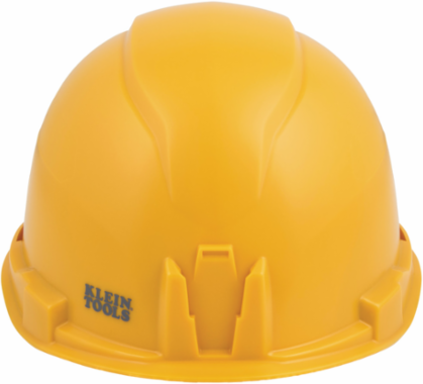 Non-Vented Cap Style Hard Hat Yellow, Class E, 20kV Tested, 4-Point Suspension