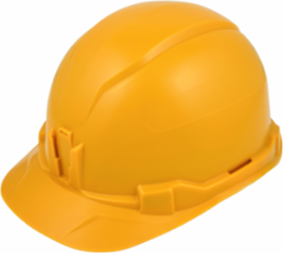 Non-Vented Cap Style Hard Hat Yellow, Class E, 20kV Tested, 4-Point Suspension