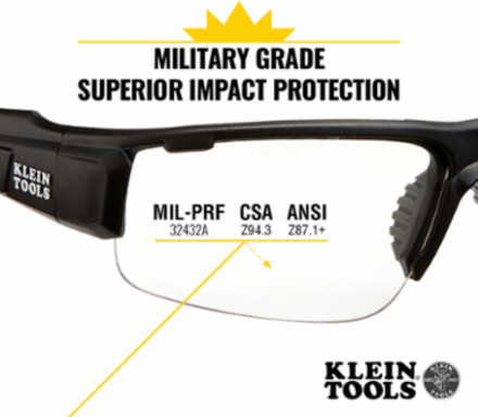 Professional Safety Glasses, Indoor/Outdoor Lens, Anti-Fog, UV Protection, Lightweight