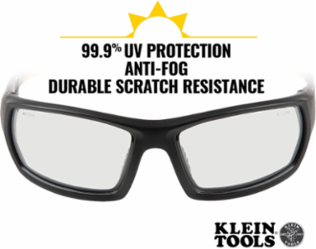 Professional Safety Glasses with Anti-Fog & UV Protection, Full Frame Design