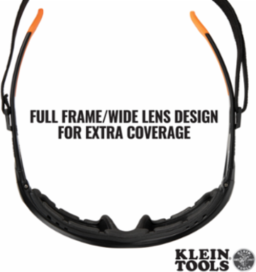 Professional Gasket Safety Glasses, 99.9% UV Protection, Polycarbonate Lens