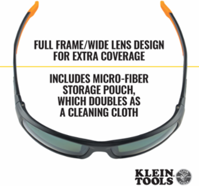 Professional Safety Glasses, Full Frame, Polarized Lens, UV 99.9% Protection
