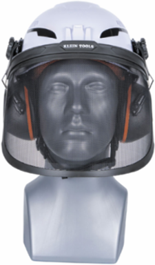 Forestry Safety Kit - Type 2 Vented Helmet, Mesh Face Shield, Earmuffs, 3 Pieces