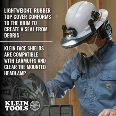 Forestry Safety Kit - Type 2 Vented Helmet, Mesh Face Shield, Earmuffs, 3 Pieces