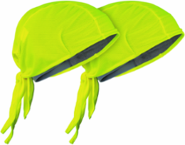 Cooling Do Rag 2-Pack, High-Visibility Yellow, One Size Fits Most