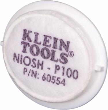 P100 Half-Mask Respirator Replacement Filters 2-Pack, NIOSH Approved, Low Profile