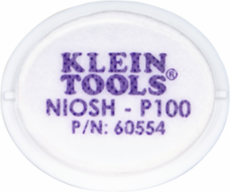 P100 Half-Mask Respirator Replacement Filters 2-Pack, NIOSH Approved, Low Profile