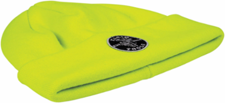 Heavy Knit Hat, High-Visibility Yellow, One Size Fits Most, 98% Polyester