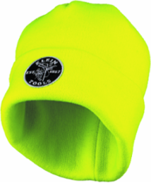 Heavy Knit Hat, High-Visibility Yellow, One Size Fits Most, 98% Polyester