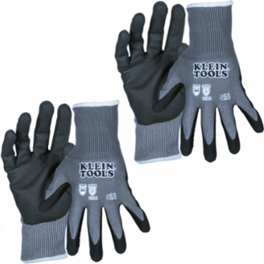 Knit Dipped Gloves, Cut Level A4, Touchscreen, Small, 10" Length, 0.1 lbs