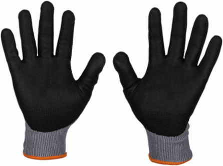 Knit Dipped Gloves, Cut Level A4, Touchscreen, Large, Machine Washable