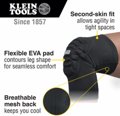 Lightweight Knee Pad Sleeves, L/XL, 12.6 Inch Length, Knee Protection