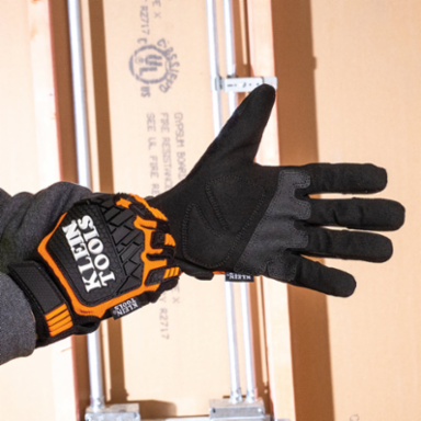 Heavy Duty Gloves, Medium - TPR Back, D30 Palm Padding, Machine Washable