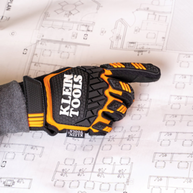 Heavy Duty Gloves, Medium - TPR Back, D30 Palm Padding, Machine Washable