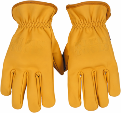 Medium Cowhide Leather Work Gloves with Reinforced Split Leather Palm