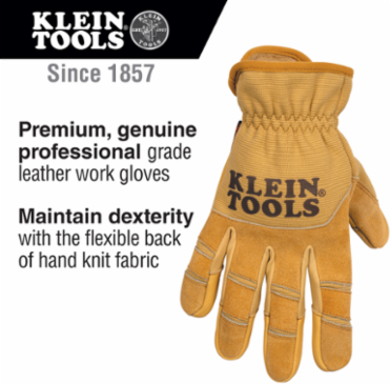 Leather All Purpose Gloves, Small, Cowhide Leather, 9.1 Inch Length