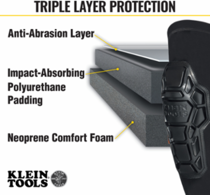 Heavy Duty Knee Pad Sleeves, L/XL, 14.6 Inch Length, 8.5 Inch Width