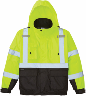 High-Visibility Winter Bomber Jacket 3XL, ANSI Class 3, 220g Insulation