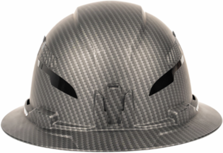Premium KARBN™ Vented Full Brim Hard Hat, Class C, 6.5-8 Inch Size