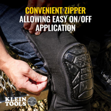 Tough-Flex Knee Pad Sleeves 6.5 Inch Height, Zipper Closure, Neoprene and EVA Foam