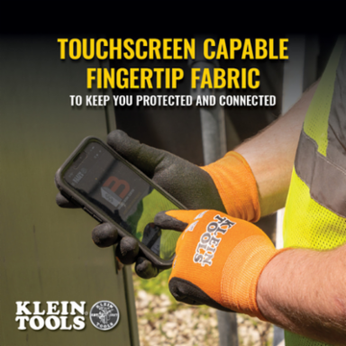 Knit Dipped Gloves, X-Large, ANSI A1 Cut Resistance, Touchscreen Capable