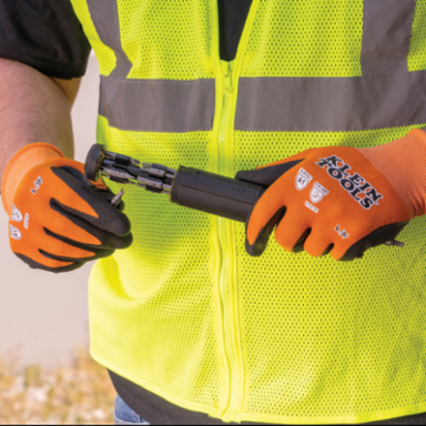 Knit Dipped Gloves, X-Large, ANSI A1 Cut Resistance, Touchscreen Capable