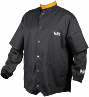 Flame-Resistant Welding Jacket with Removable Welding Sleeves, Large