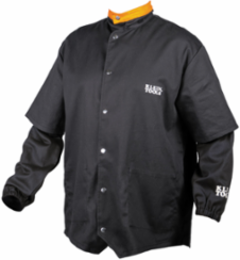 Flame-Resistant Welding Jacket with Removable Welding Sleeves, XL