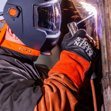 Flame-Resistant Leather Welding Sleeves