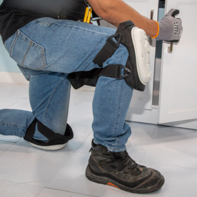 Non-Marring Semi-Round Stabilizer Knee Pad