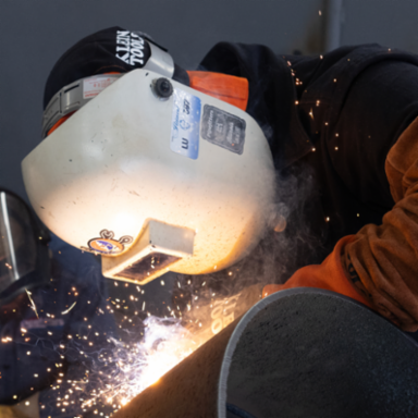 Flame-Resistant Welding Cap