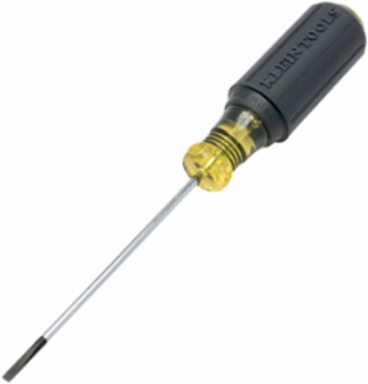 1/8 Inch Terminal Block Screwdriver, Steel, 7.75 Inch Length