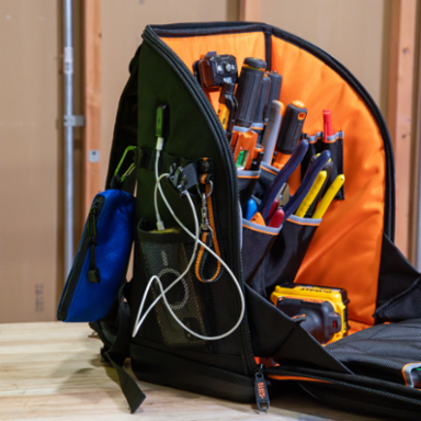 Tradesman Pro™ Tool Station Tool Bag Backpack, 27 Pockets