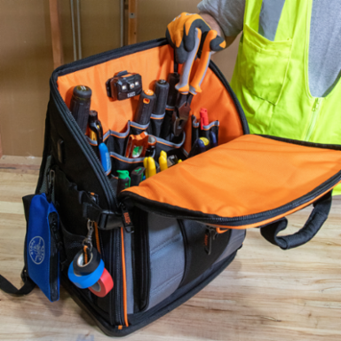 Tradesman Pro™ Tool Station Tool Bag Backpack, 27 Pockets