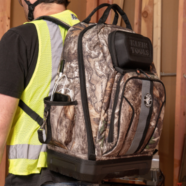 Tradesman Pro™ XL Camo Tool Backpack, 40 Pockets, 7.5 lbs, 20" Height