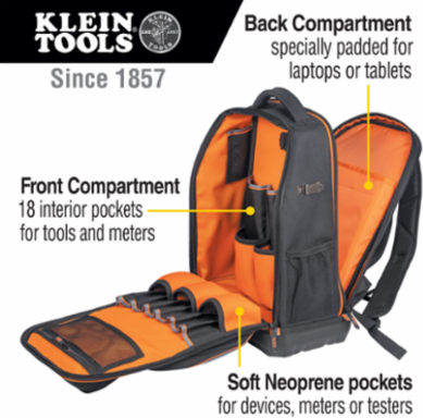 Tradesman Pro™ XL Tech Tool Backpack, 28 Pockets, 17.3 Inch Laptop Compartment