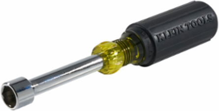 1/2 Inch Nut Driver with 3 Inch Shaft, Cushion-Grip, Chrome-Plated Steel