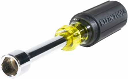 1/2 Inch Nut Driver with 3 Inch Shaft, Cushion-Grip, Chrome-Plated Steel