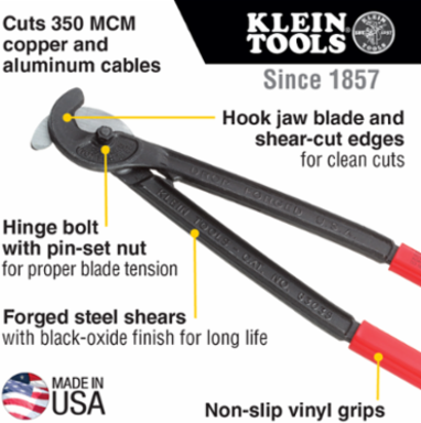 Utility Cable Cutter 16.75 Inch Length, Cuts 350 MCM Copper/Aluminum