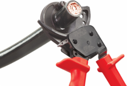 Ratcheting Cable Cutter, Cuts 600 MCM Copper & 750 MCM Aluminum, 10.25 Inch Length