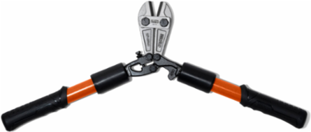 18-1/4 Inch Bolt Cutter, Fiberglass Handle, Cuts Soft to Hard Metals