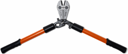 Bolt Cutter, 24-1/2 Inch Fiberglass Handle, Cuts Soft to Hard Metals