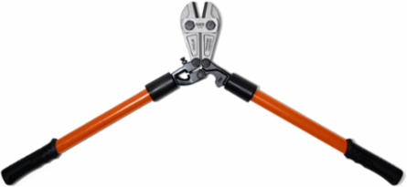 Bolt Cutter 30-1/2 Inch Fiberglass Handle, Cuts Up to 3/8 Inch Hard Metal