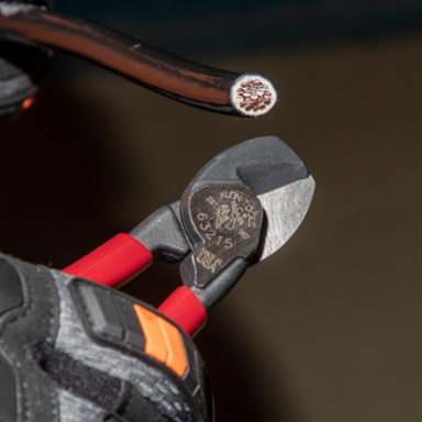 High-Leverage Compact Cable Cutter Up to 1/0 AWG Cutting Capacity, 6.6 Inch Length