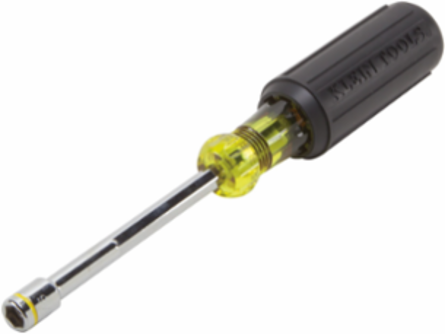 Heavy-Duty Nut Driver, 5/16 Inch Tip, 4 Inch Shaft, Magnetic, Steel