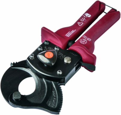 Compact Ratcheting Cable Cutter, 10.25 Inch Length, Cuts Up to 600 MCM Cu, 1000 MCM Al