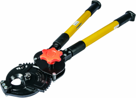 Heavy Duty Ratcheting Cable Cutter, 28 Inch Length, Cuts Up to 1-1/4 Inch Steel Cable